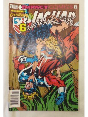 The Jaguar 9 Impact Comics 1992 DC Coming of the Crusaders Comic Book